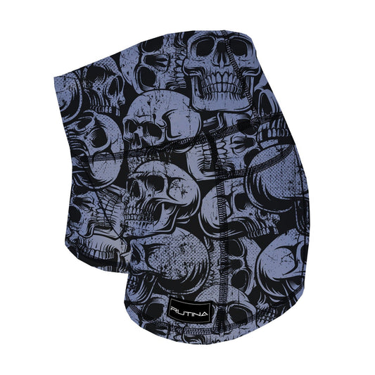 Performance Booty Shorts - Grunge Skulls