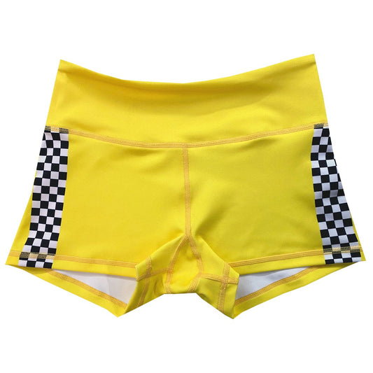 Performance Booty Shorts - Racing Yellow